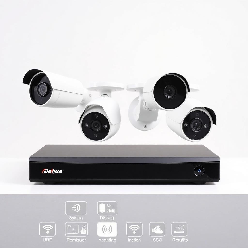 Kit vidéosurveillance Dahua 4 caméras 2MP